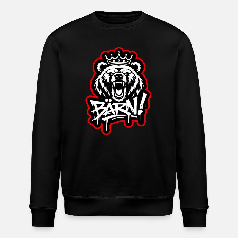 Bärn Graffiti King - Bern - Stanley/Stella Unisex Bio-Sweatshirt ROLLER - Schwarz