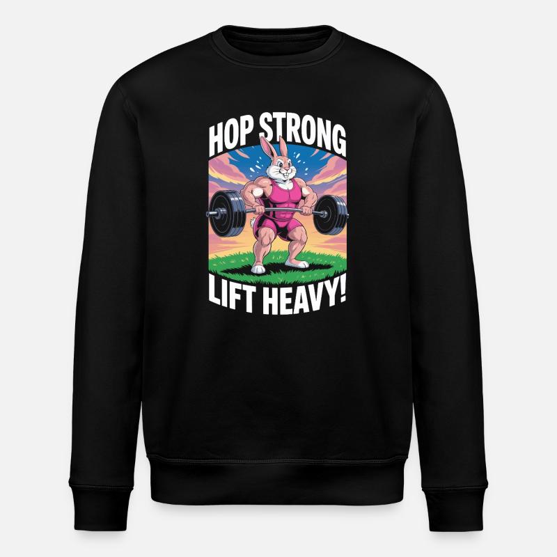Spring stark. Hebe schwer - Stanley/Stella Unisex Bio-Sweatshirt ROLLER - Schwarz