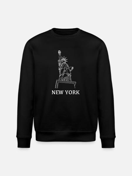 New_York_weiss - Sweat bio ROLLER Stanley/Stella Unisexe - noir