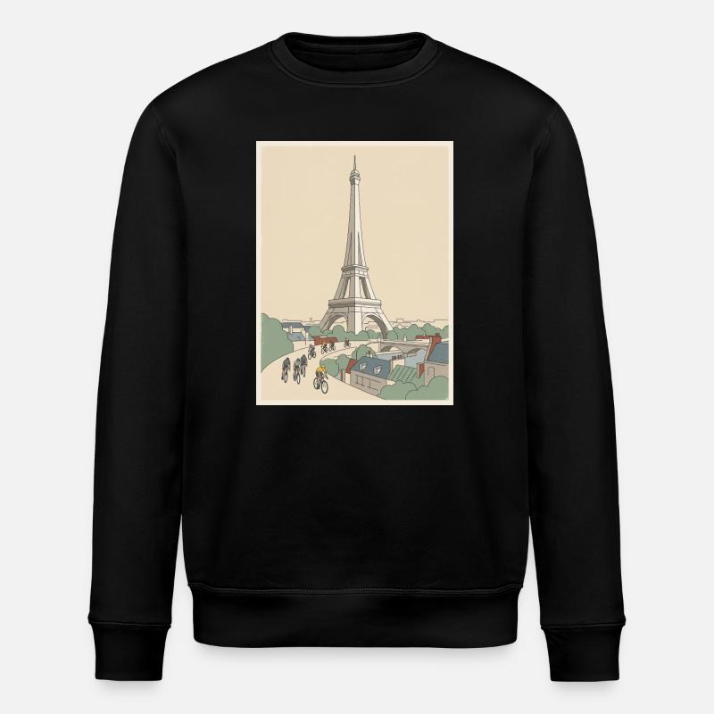 Paris Ride — Cycling Memory - Stanley/Stella ROLLER Unisex Organic Sweatshirt - black