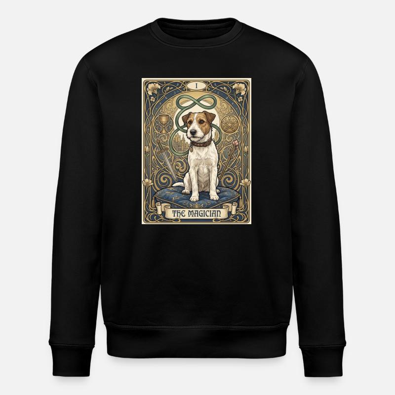 Chien, le magicien - Sweat bio ROLLER Stanley/Stella Unisexe - noir