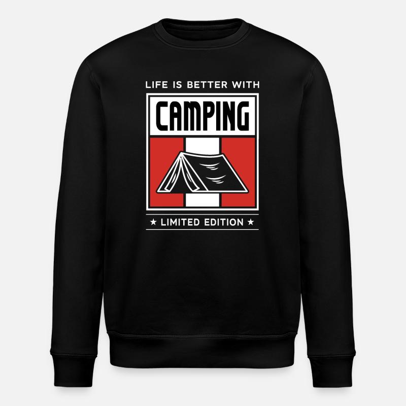 Camping - Stanley/Stella ROLLER Unisex Organic Sweatshirt - black