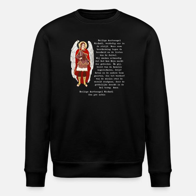 Das Gebet des Heiligen Michael. - Stanley/Stella Unisex Bio-Sweatshirt ROLLER - Schwarz