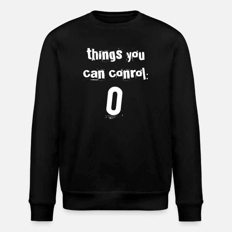 Null Kontrolle - Stanley/Stella Unisex Bio-Sweatshirt ROLLER - Schwarz