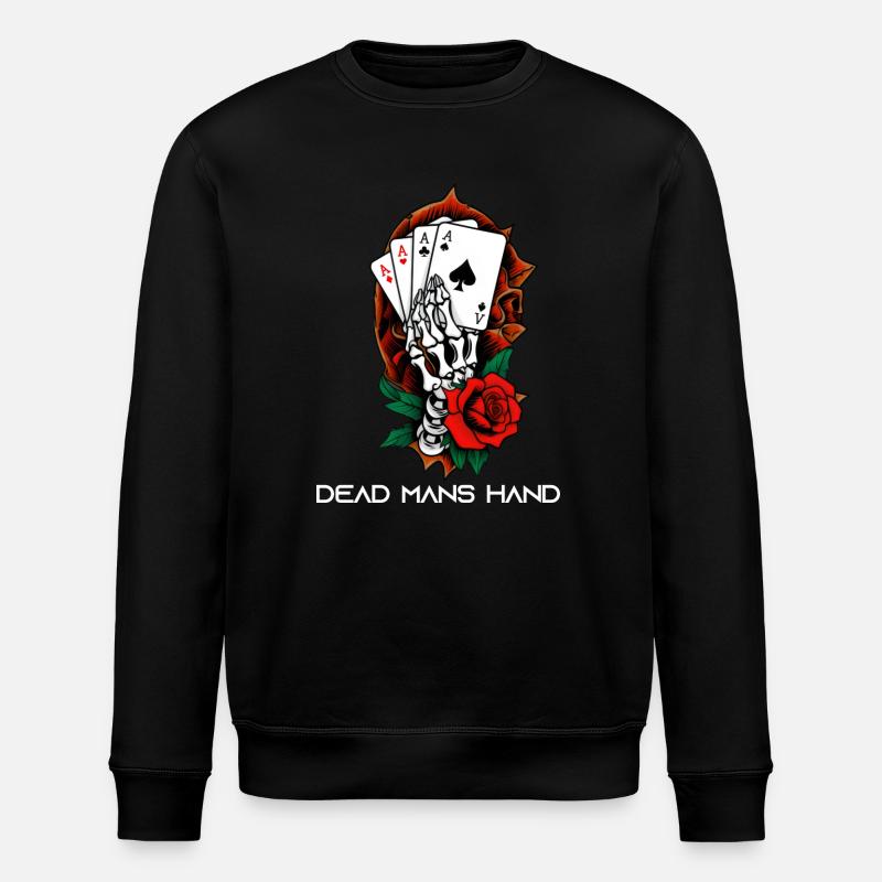 Dead Mans Hand - Stanley/Stella ROLLER Unisex Organic Sweatshirt - black