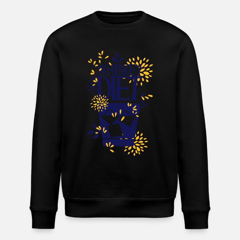 Whisky Diät, Whisky Diet - Stanley/Stella Unisex Bio-Sweatshirt ROLLER - Schwarz