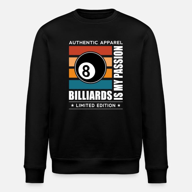 Billiards - Stanley/Stella ROLLER Unisex Organic Sweatshirt - black