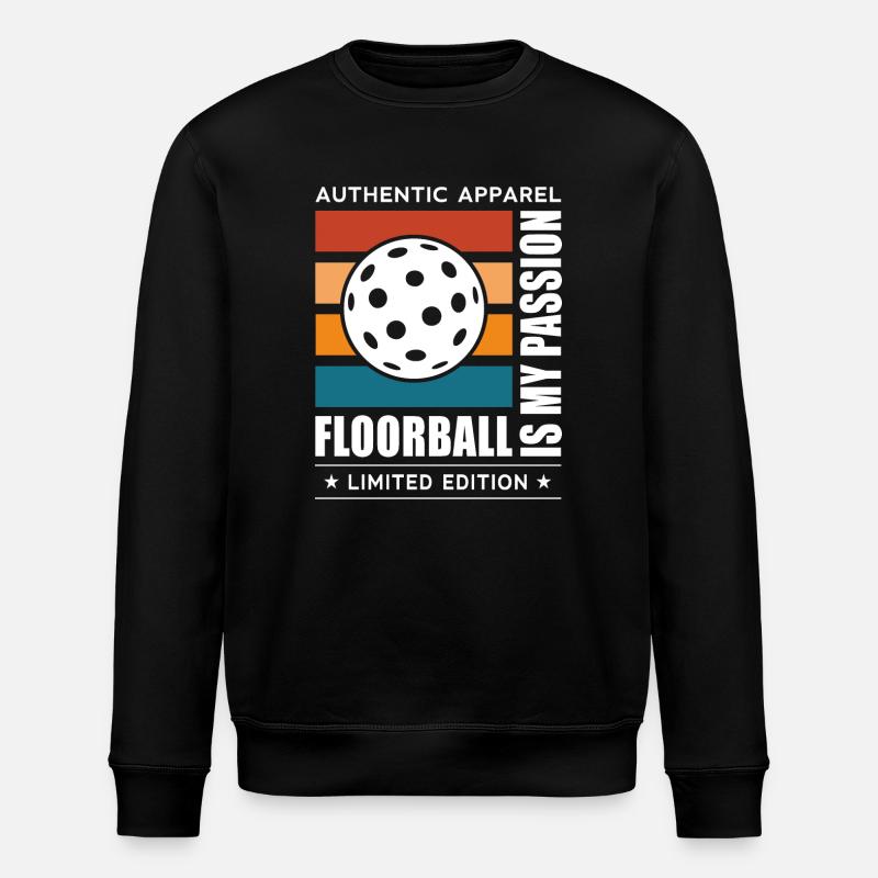 Floorball - Stanley/Stella ROLLER Unisex Organic Sweatshirt - black