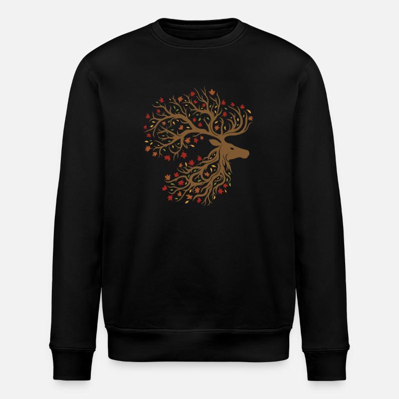 Autumn in Silence - Stanley/Stella ROLLER Unisex Organic Sweatshirt - black
