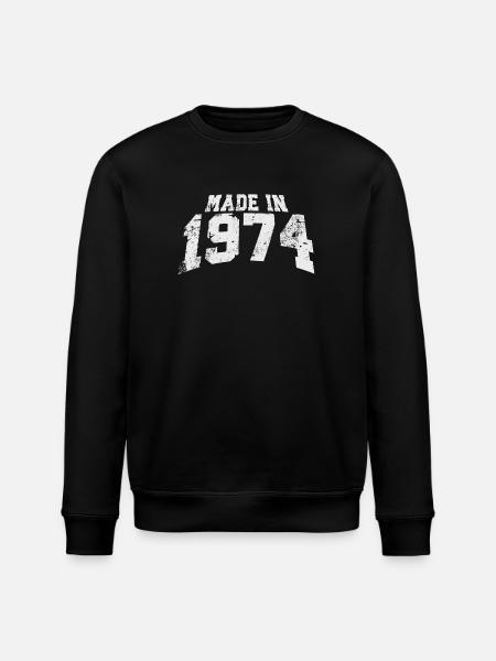 Made in 1974 - Stanley/Stella Unisex Bio-Sweatshirt ROLLER - Schwarz