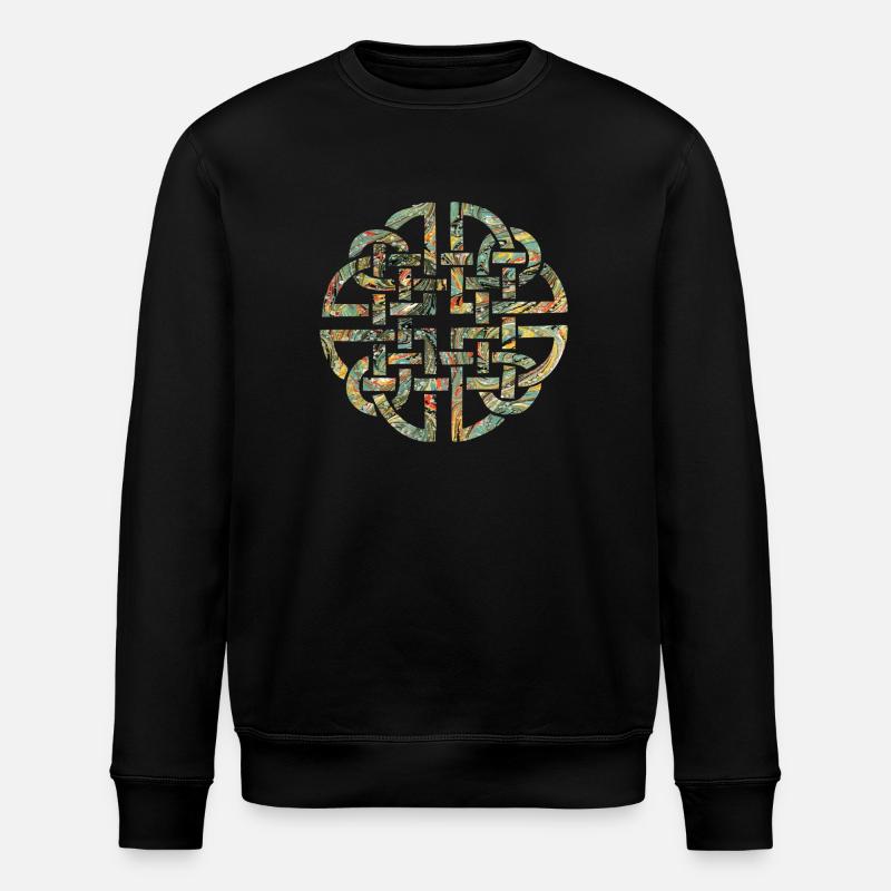 Celtic knot 8 e 200 - Stanley/Stella ROLLER Unisex Organic Sweatshirt - black