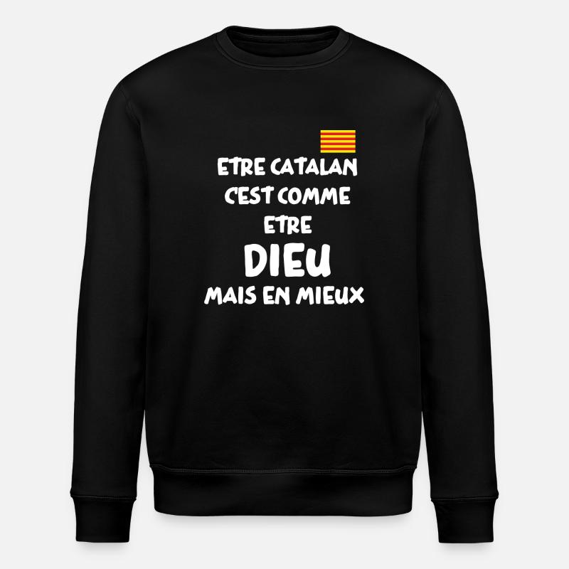 Catalan - Sweat bio ROLLER Stanley/Stella Unisexe - noir