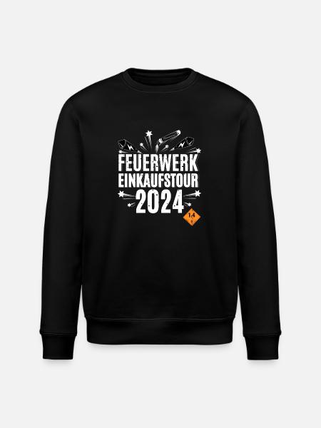 Fireworks Shopping Tour 2024 - Stanley/Stella ROLLER Unisex Organic Sweatshirt - black