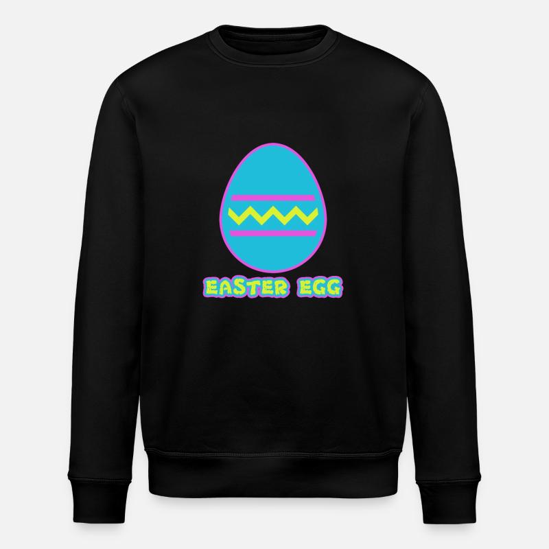 Easter Egg - Easter egg - Stanley/Stella ROLLER Unisex Organic Sweatshirt - black