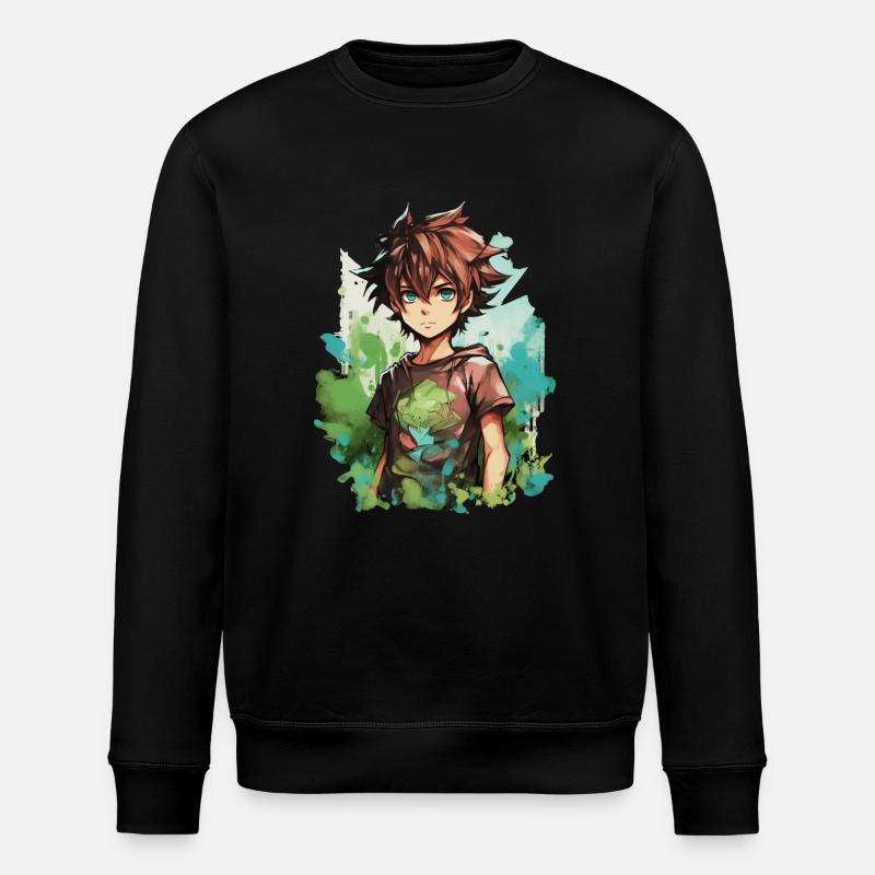 Garçon d’anime - Sweat bio ROLLER Stanley/Stella Unisexe - noir