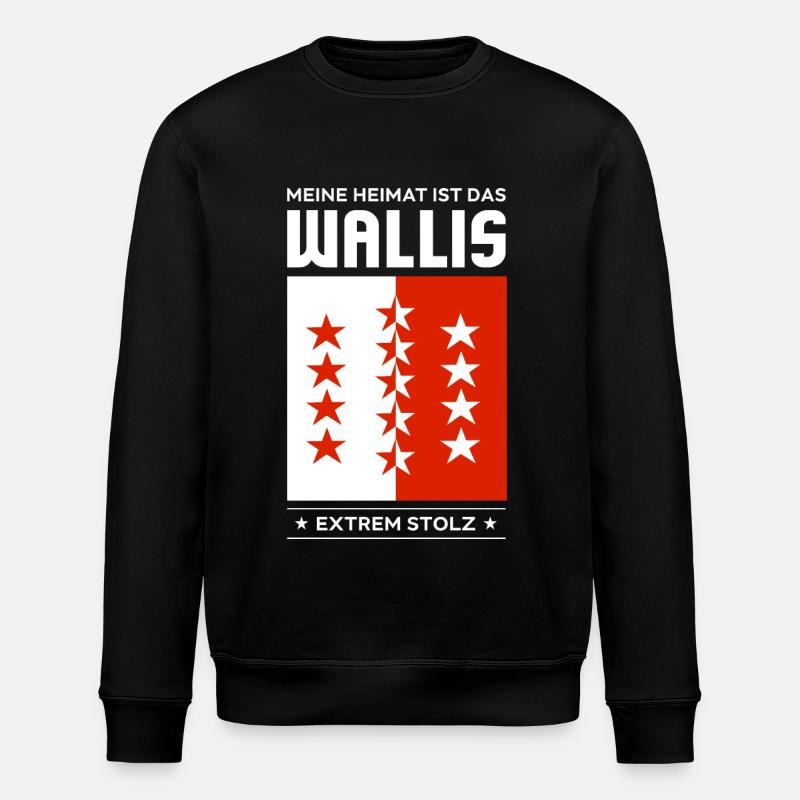 Valais - Sweat bio ROLLER Stanley/Stella Unisexe - noir