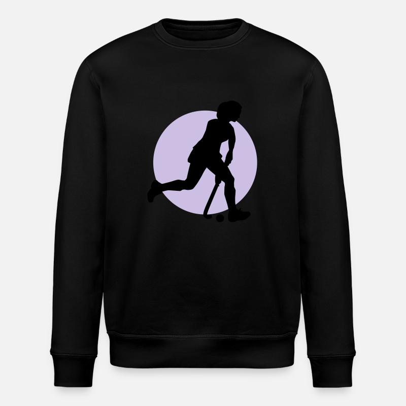 hockey_woman_b_2c - Stanley/Stella Unisex Bio-Sweatshirt ROLLER - Schwarz