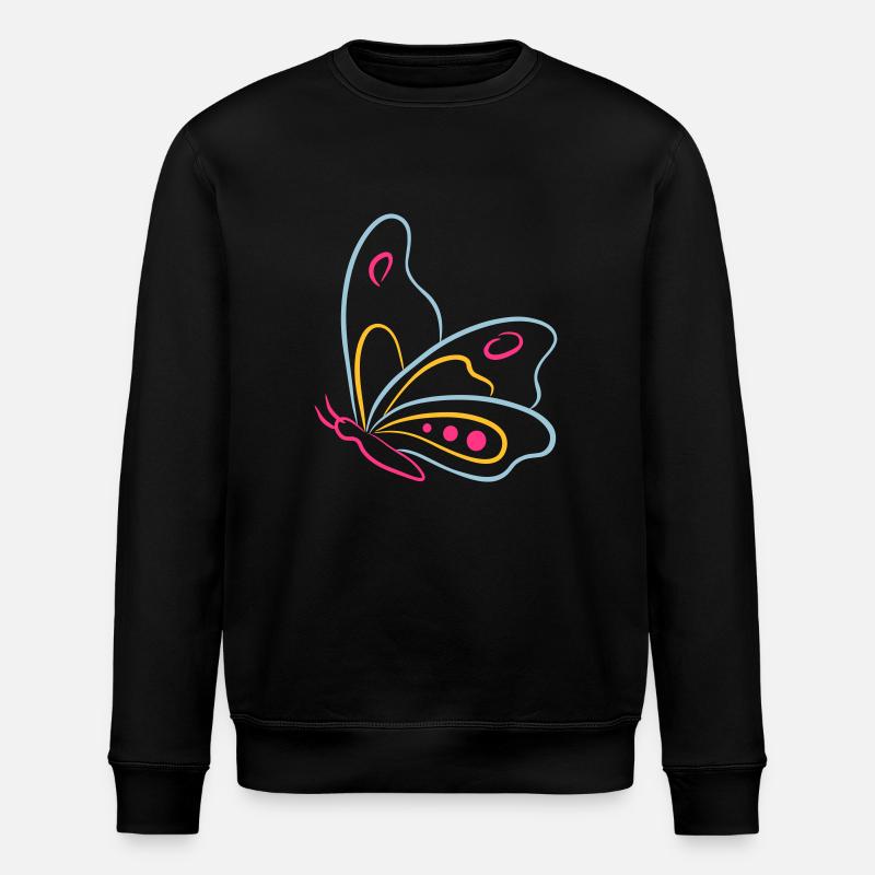 butterfly - Sweat bio ROLLER Stanley/Stella Unisexe - noir