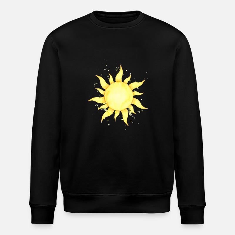 Die Sonne scheint - Stanley/Stella Unisex Bio-Sweatshirt ROLLER - Schwarz