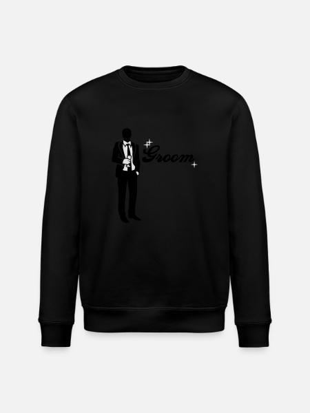 Groom - Team - Bride - Stanley/Stella ROLLER Unisex Organic Sweatshirt - black
