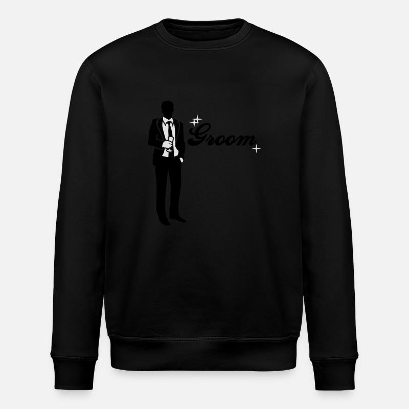 Groom - Team - Bride - Stanley/Stella ROLLER Unisex Organic Sweatshirt - black