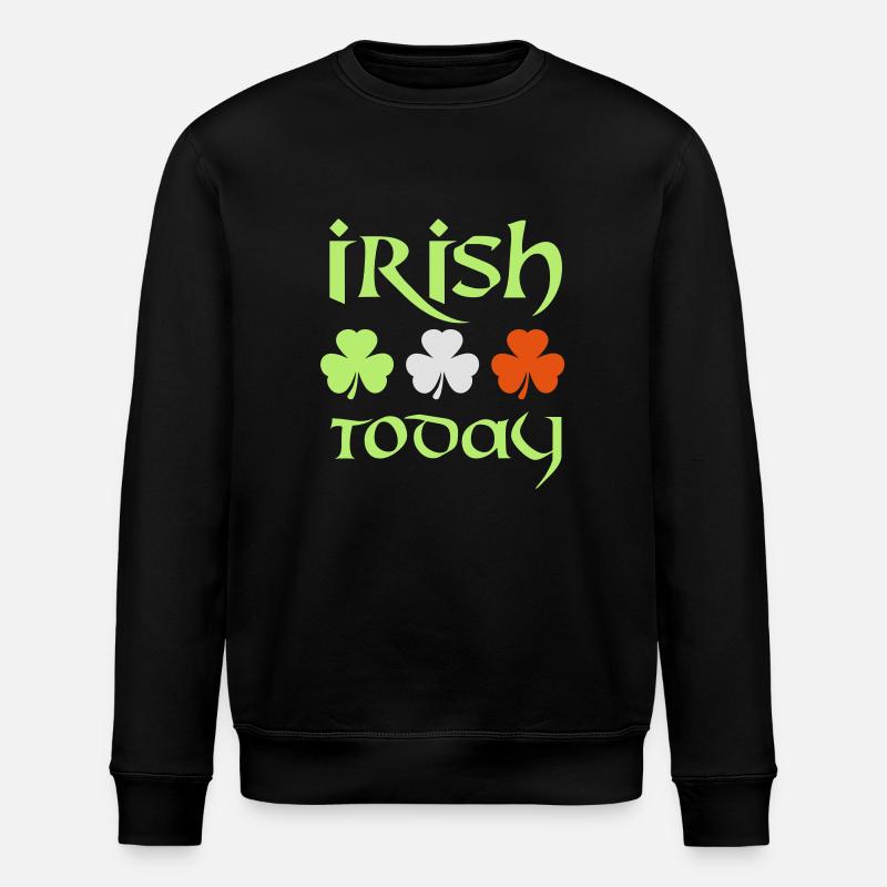irish today - Stanley/Stella Unisex Bio-Sweatshirt ROLLER - Schwarz