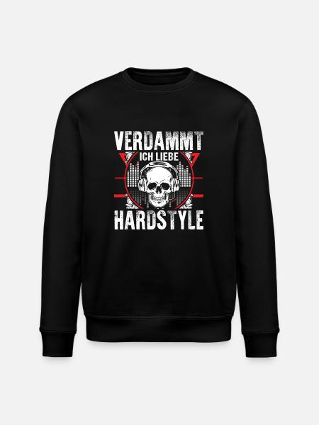 Hardstyle - Ich liebe es - Stanley/Stella Unisex Bio-Sweatshirt ROLLER - Schwarz