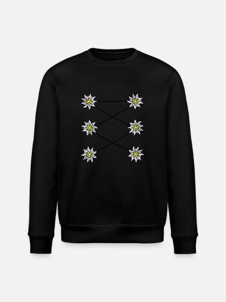 Edelweiss Dirndl - Stanley/Stella Unisex Bio-Sweatshirt ROLLER - Schwarz