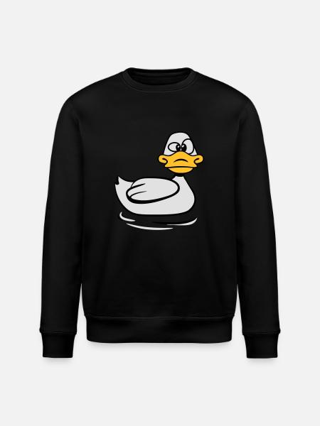 Dumma anka - Ekologisk sweatshirt ROLLER unisex från Stanley/Stella - svart