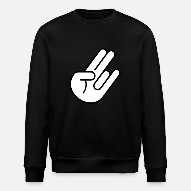 JDM Hand 2c - Stanley/Stella Unisex Bio-Sweatshirt ROLLER - Schwarz