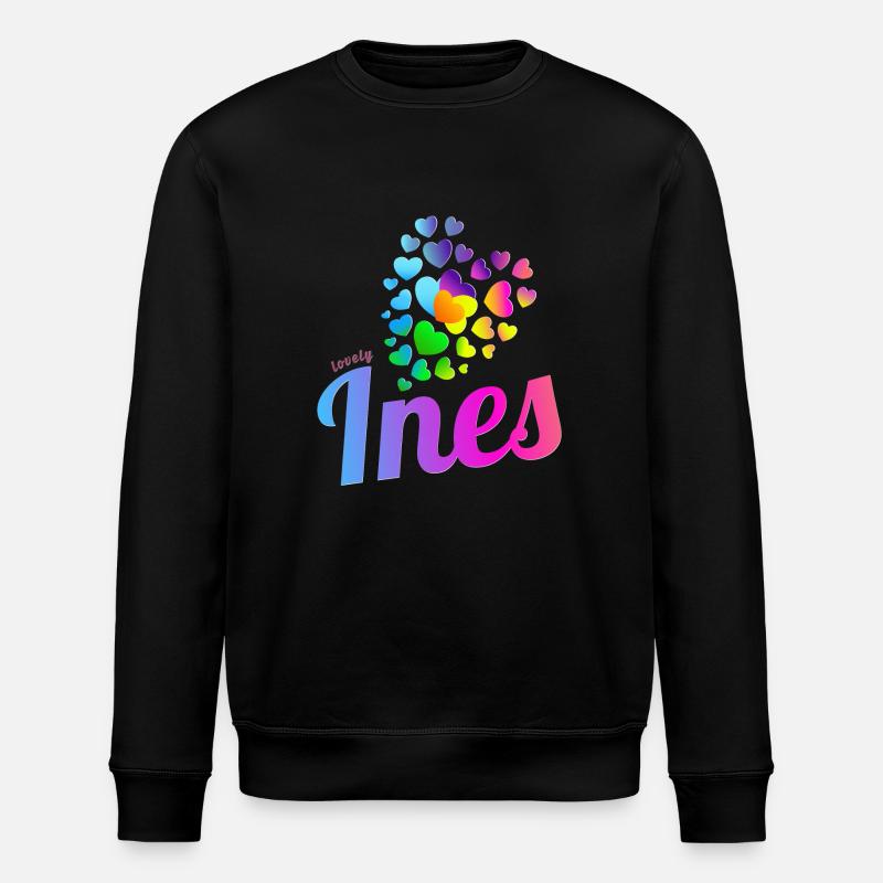 Ines Geburtstag Inés - Stanley/Stella Unisex Bio-Sweatshirt ROLLER - Schwarz