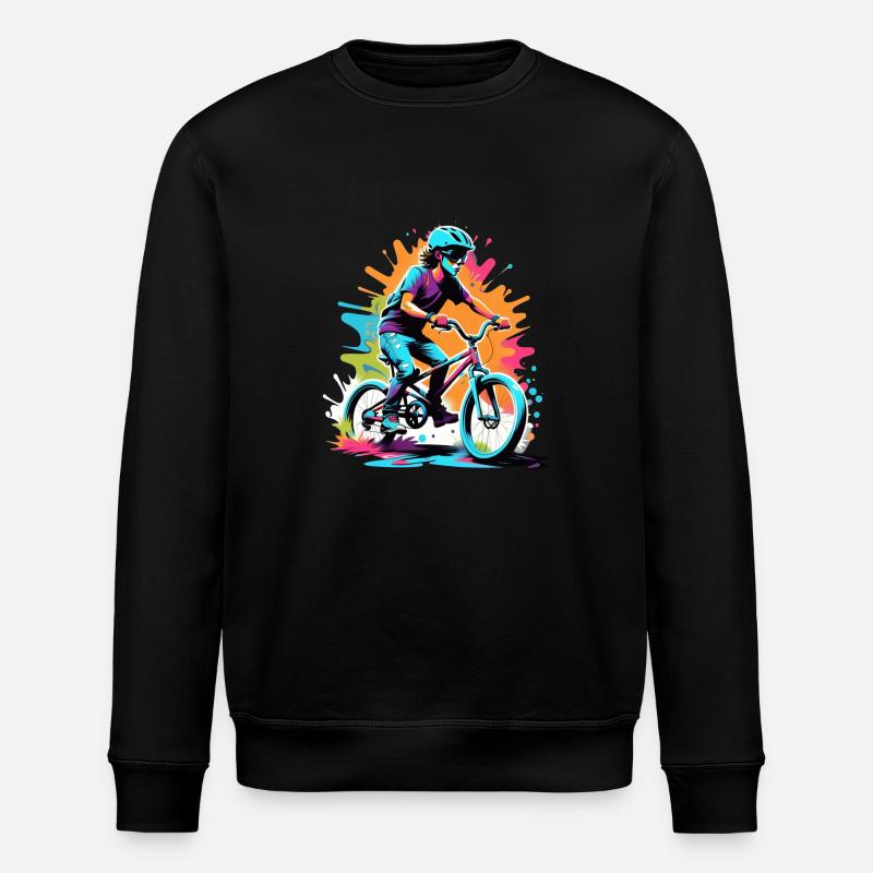 BMX - Fahrrad - Stanley/Stella Unisex Bio-Sweatshirt ROLLER - Schwarz