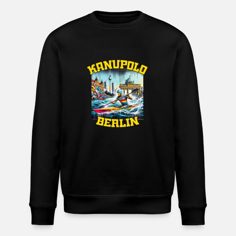 Canoe Polo Berlin Graffiti - Stanley/Stella ROLLER Unisex Organic Sweatshirt - black