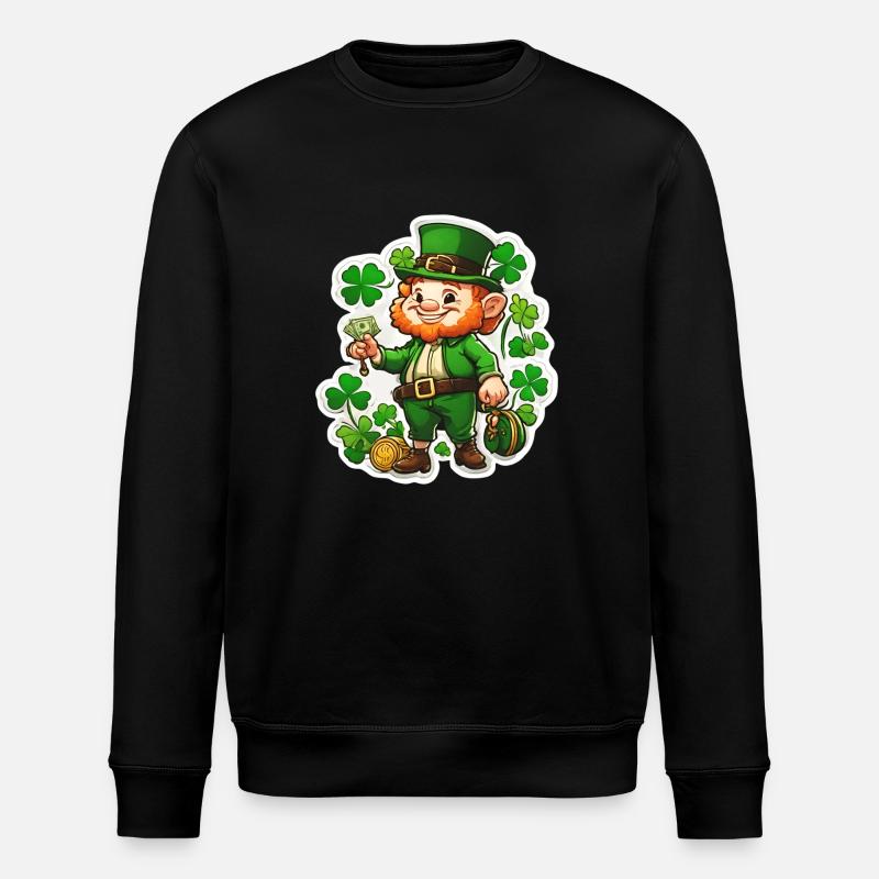 Saint Patrick 2 - Stanley/Stella ROLLER Unisex Organic Sweatshirt - black