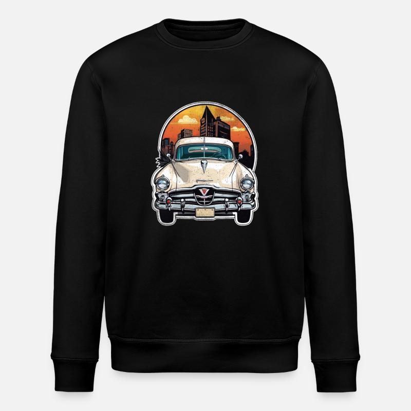 Amerikanischer Oldtimer und Sportwagen - Stanley/Stella Unisex Bio-Sweatshirt ROLLER - Schwarz