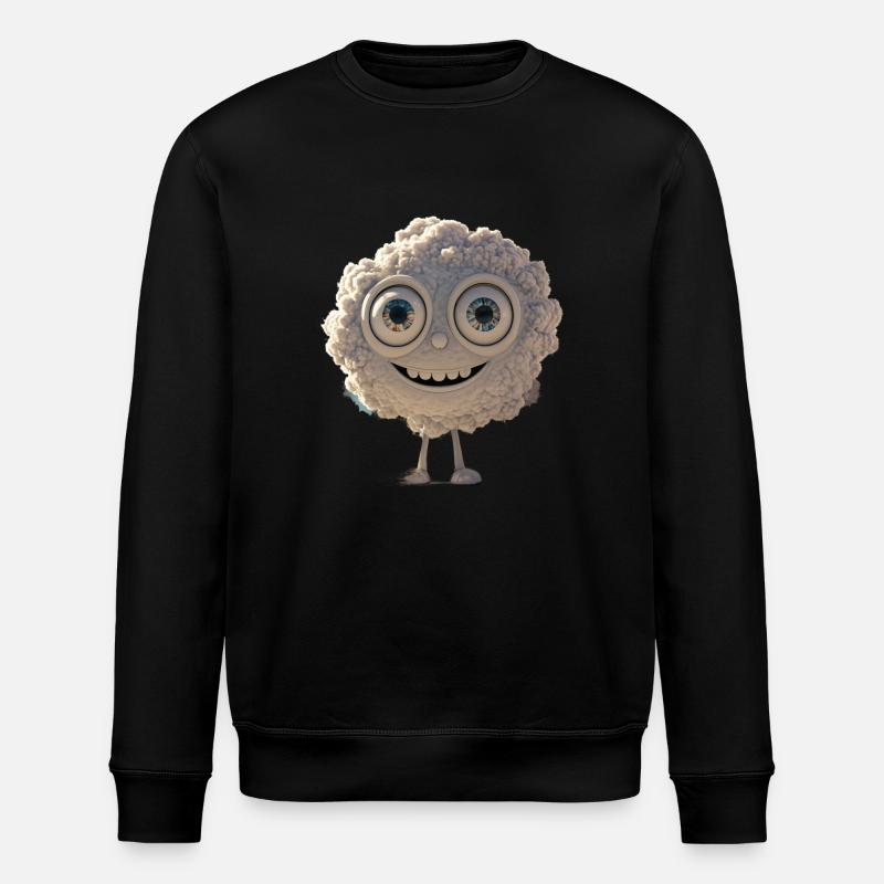 Flauschig glücklicher Wolken-Avatar - Stanley/Stella Unisex Bio-Sweatshirt ROLLER - Schwarz
