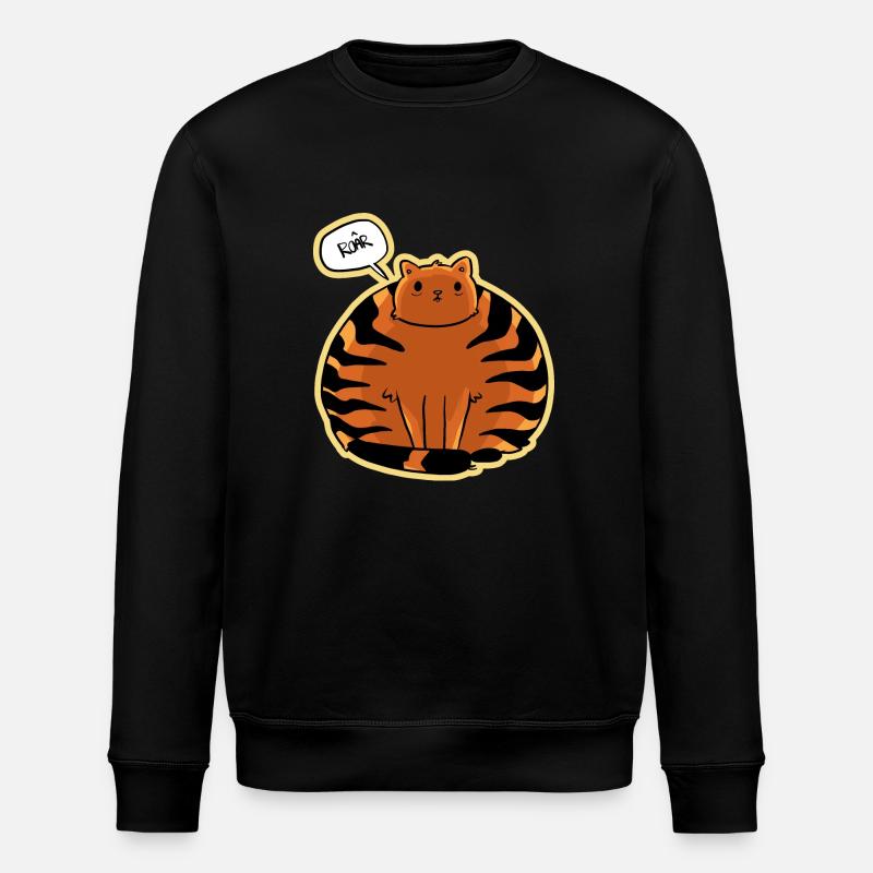 Roar Cat - Stanley/Stella ROLLER Unisex Organic Sweatshirt - black