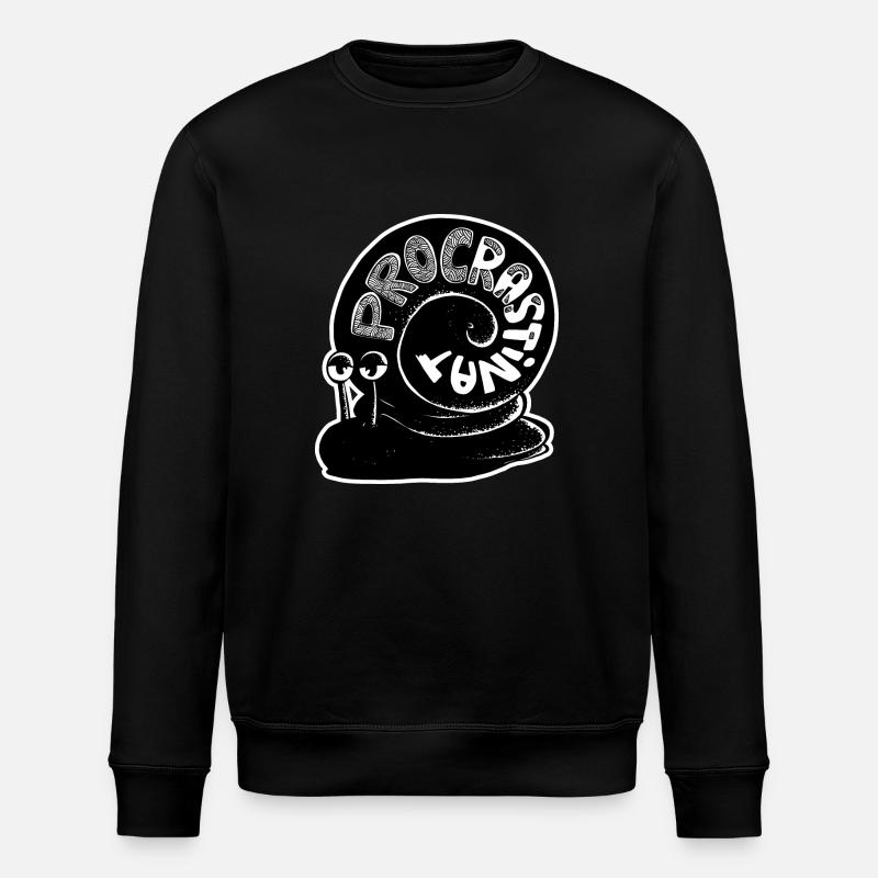 Escargot Procastinator - Sweat bio ROLLER Stanley/Stella Unisexe - noir
