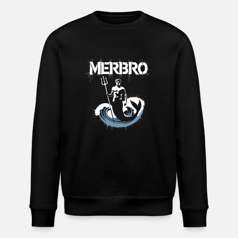 Merbro - Mystical Sea Power - Stanley/Stella ROLLER Unisex Organic Sweatshirt - black