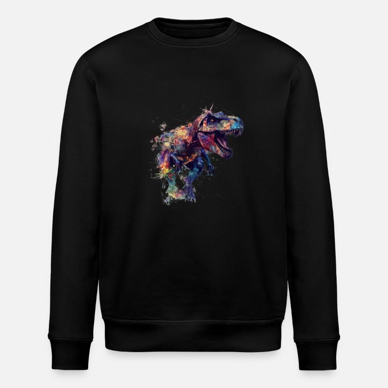 T Rex Blobs - Stanley/Stella ROLLER Unisex Organic Sweatshirt - black