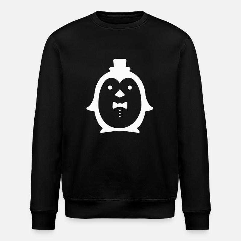 pingu gentleman - Stanley/Stella Unisex Bio-Sweatshirt ROLLER - Schwarz