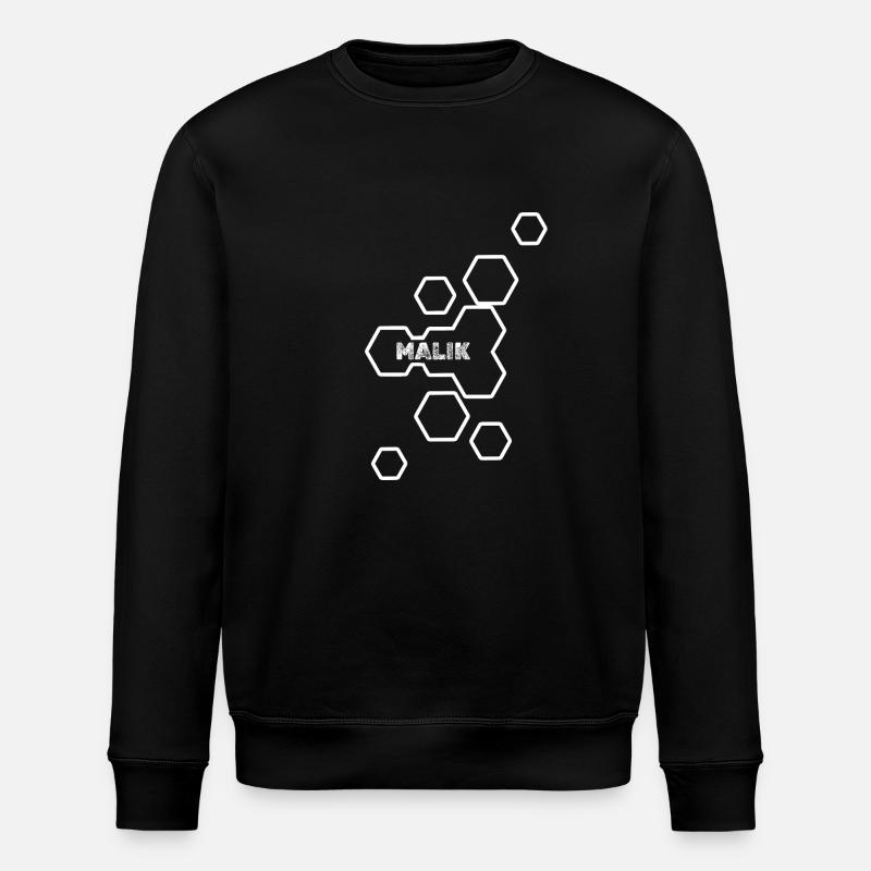 Name Malik - Stanley/Stella ROLLER Unisex Organic Sweatshirt - black