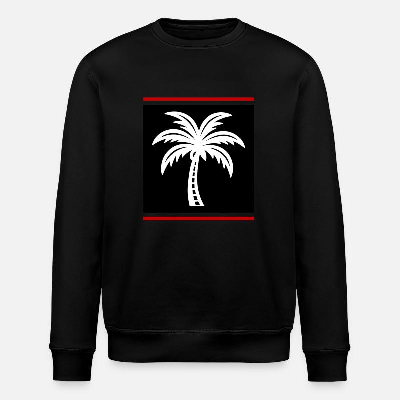 Palm Tree Icon - Stanley/Stella ROLLER Unisex Organic Sweatshirt - black