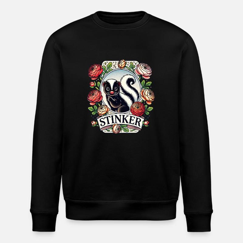 Mouffette puante - Sweat bio ROLLER Stanley/Stella Unisexe - noir