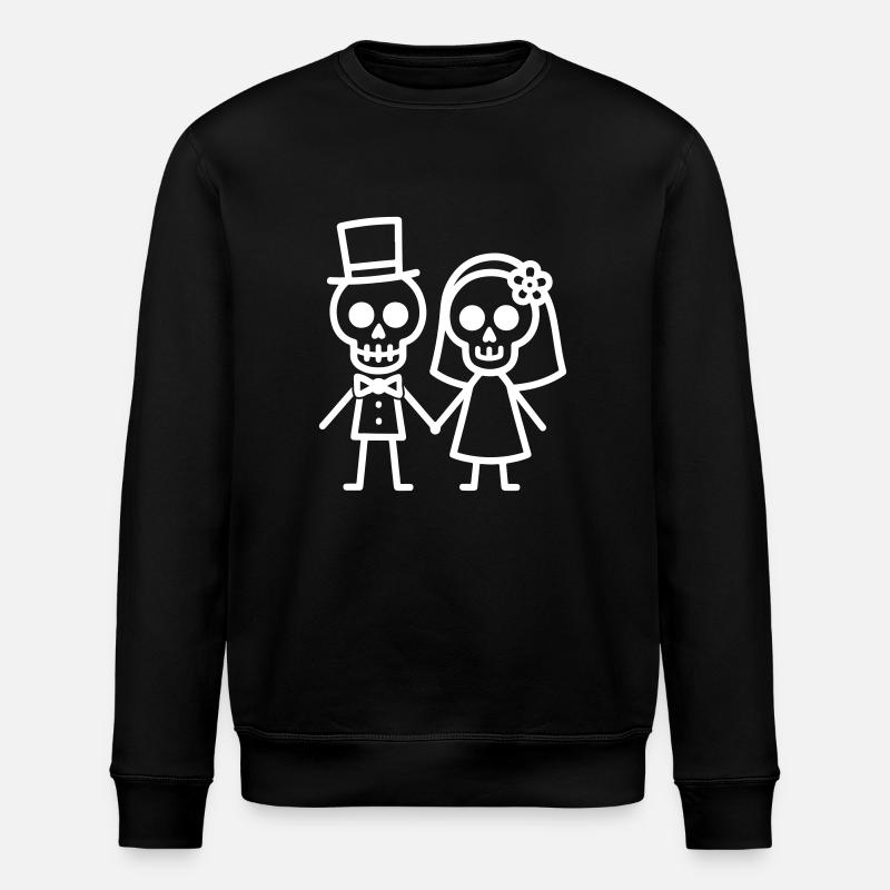 Couple de mariés - Sweat bio ROLLER Stanley/Stella Unisexe - noir