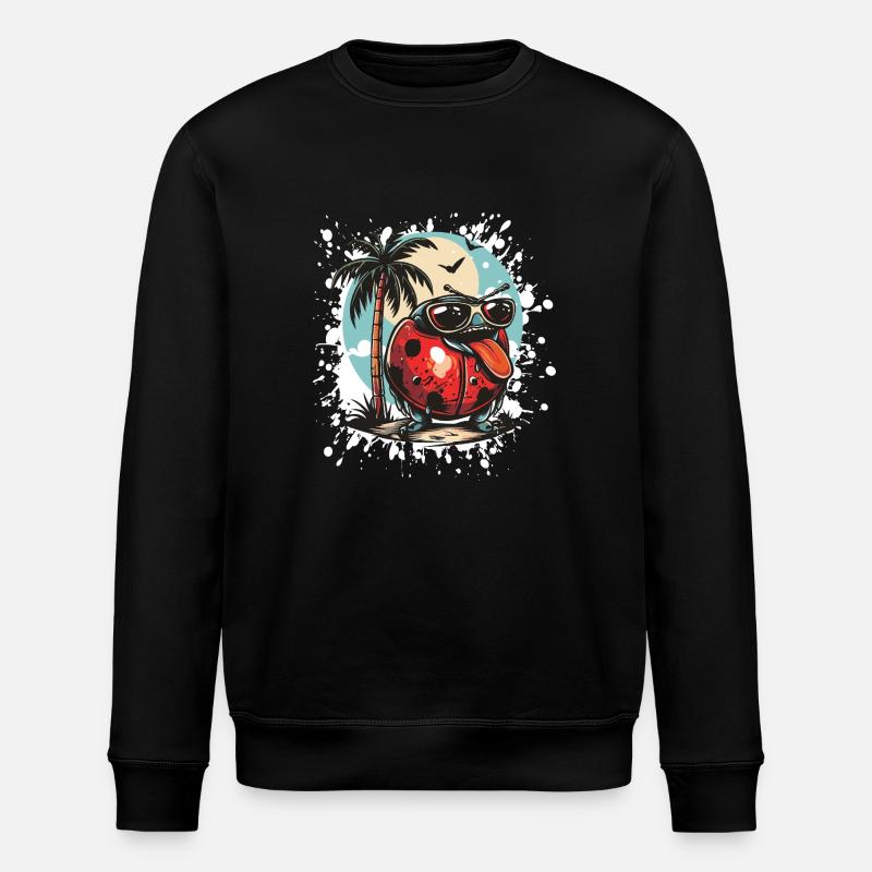 Marienkäfer Sommer Urlaub - Stanley/Stella Unisex Bio-Sweatshirt ROLLER - Schwarz