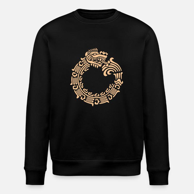 Ouroboros (vector) - Stanley/Stella ROLLER Unisex Organic Sweatshirt - black