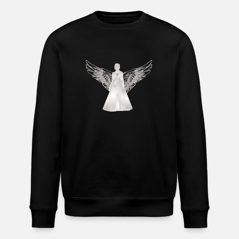 Ange Gardien Ange avec Cœur - Sweat bio ROLLER Stanley/Stella Unisexe - noir