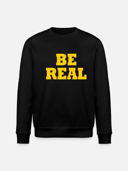 Be real - Stanley/Stella Unisex Bio-Sweatshirt ROLLER - Schwarz