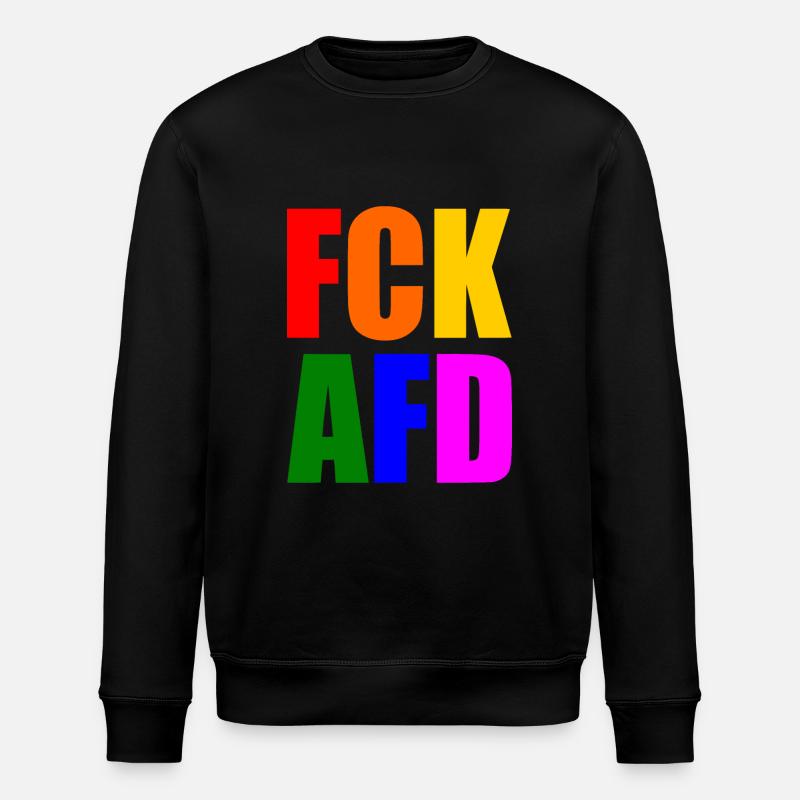 Fck afd - Stanley/Stella Unisex Bio-Sweatshirt ROLLER - Schwarz